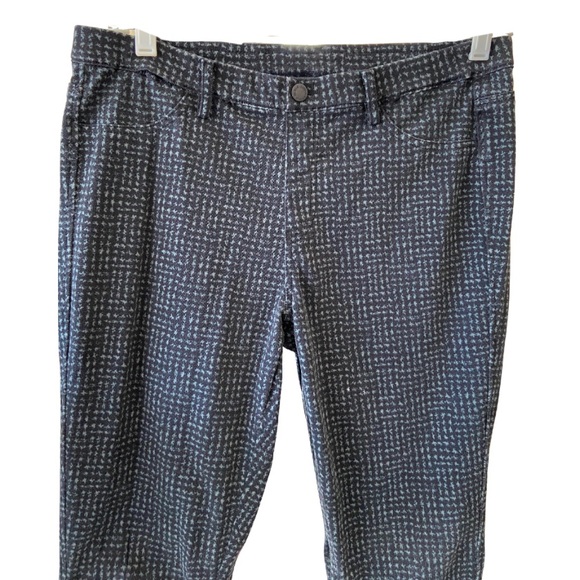 Uniqlo Ultra Stretch Legging Pants black green houndstooth - Picture 1 of 9